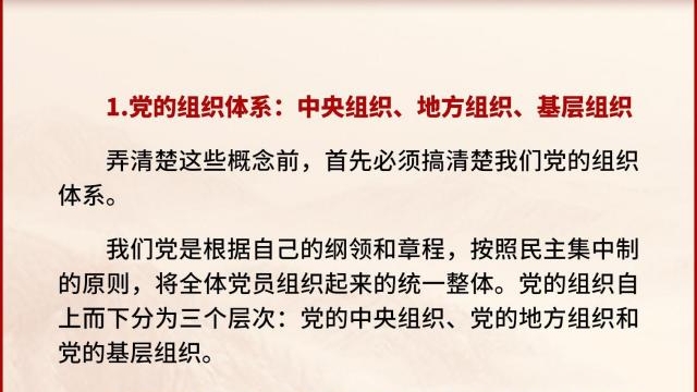 黨支部、黨小組、黨委、黨工委、黨組……這些概念你都清楚嗎